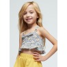 Conjunto short top estampado niña mayoral