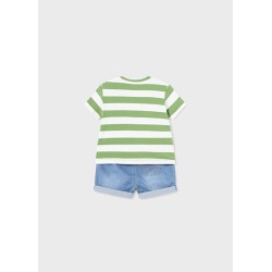 Conjunto pantalon corto tejano bebe niño mayoral