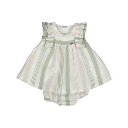 Vestido rayas lino bebe...