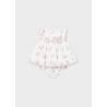 Vestido estampado saten bebe niña mayoral