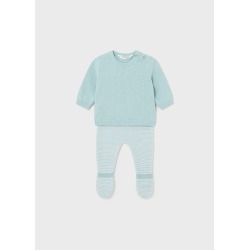 Conjunto polaina tricot...