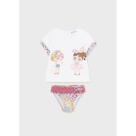 Conjunto camiseta culetin bebe niña