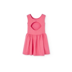 Vestido punto relieve de niña Boboli