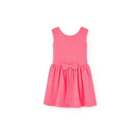 Vestido punto relieve de niña Boboli