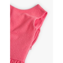 Vestido punto relieve de niña Boboli