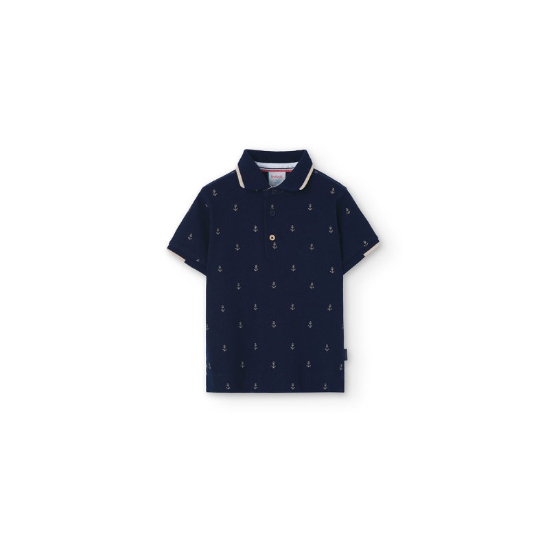 Polo piqué estampado de niño Boboli