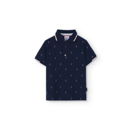 Polo piqué estampado de niño Boboli