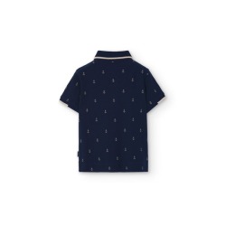 Polo piqué estampado de niño Boboli