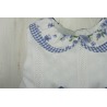 Vestido infantil flores cuadros