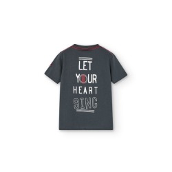 Camiseta punto básica de niño Boboli