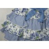 Vestido infantil flores cuadros
