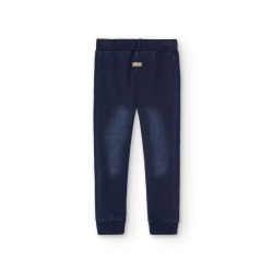 Pantalon felpa denim niño Boboli