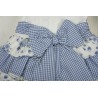 Vestido infantil flores cuadros