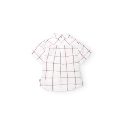 Camisa lino cuadros de niño Boboli