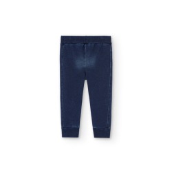 Pantalón felpa denim de niño Boboli