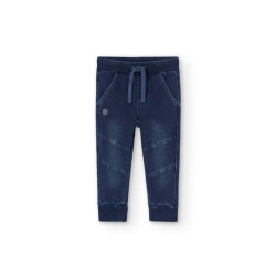 Pantalón felpa denim de niño Boboli