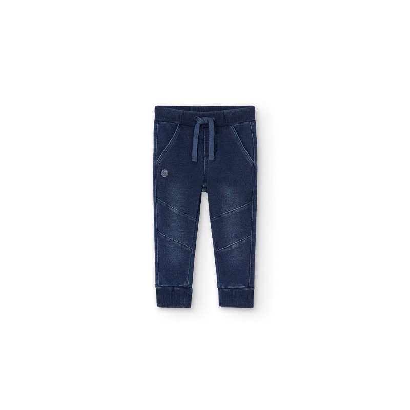 Pantalón felpa denim de niño Boboli