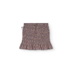 Falda de tejido estampado de niña Boboli