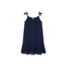 Vestido punto combinado de niña Boboli