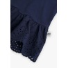 Vestido punto combinado de niña Boboli