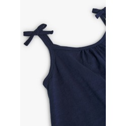 Vestido punto combinado de niña Boboli