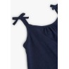 Vestido punto combinado de niña Boboli