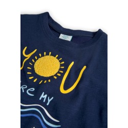 Camiseta punto flamé de niña Boboli