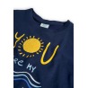 Camiseta punto flamé de niña Boboli