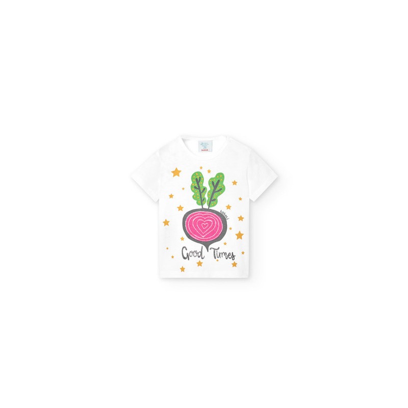 Camiseta punto básica de niña Boboli
