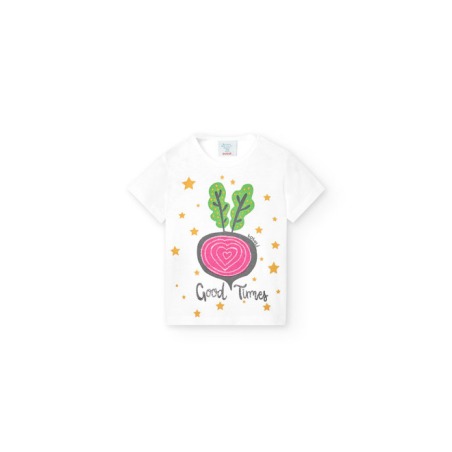 Camiseta punto básica de niña Boboli