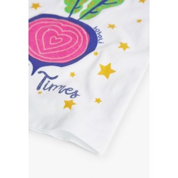 Camiseta punto básica de niña Boboli