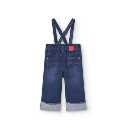 Pantalón denim elástico de niña Boboli