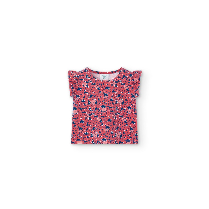Camiseta punto flores de niña Boboli