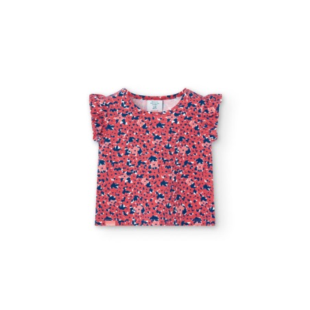 Camiseta punto flores de niña Boboli