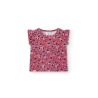 Camiseta punto flores de niña Boboli