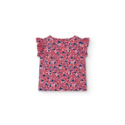 Camiseta punto flores de niña Boboli