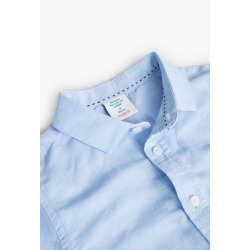 Camisa lino manga larga de niño Boboli