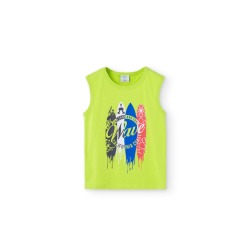 Camiseta punto sin mangas...