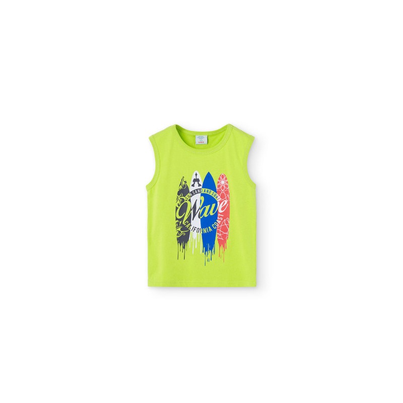 Camiseta punto sin mangas de niño Boboli