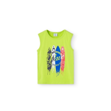 Camiseta punto sin mangas de niño Boboli