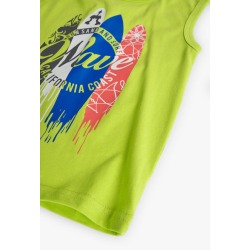 Camiseta punto sin mangas de niño Boboli