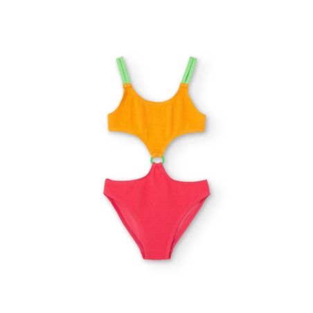 Bañador tricolor de niña Boboli