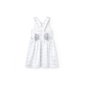 Vestido punto roma listado de niña Boboli