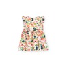 Vestido satén flores de niña Boboli