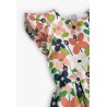 Vestido satén flores de niña Boboli