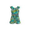 Vestido bambula estampada de niña Boboli