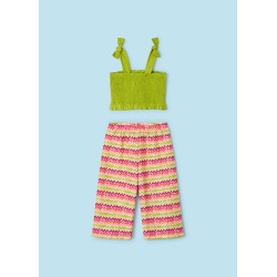 Conjunto pantalon nido abeja niña mayoral