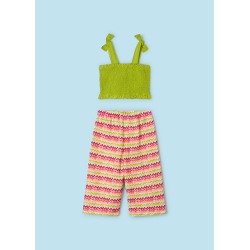 Conjunto pantalon nido abeja niña mayoral