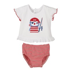 Conjunto baño pirata bebe niña Calamaro