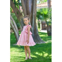 Vestido infantil vichy La Ormiga